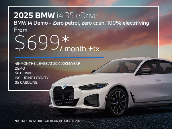 Bannière de BMW i4 2025